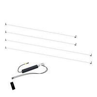 LED KIT für Pergola 3 x 3 m Weiß - Weiß, Metall (300/1/300cm) - WEIDE