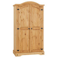 KLEIDERSCHRANK SALSA - Braun, Holz (103/188/57cm) - CARO-Möbel