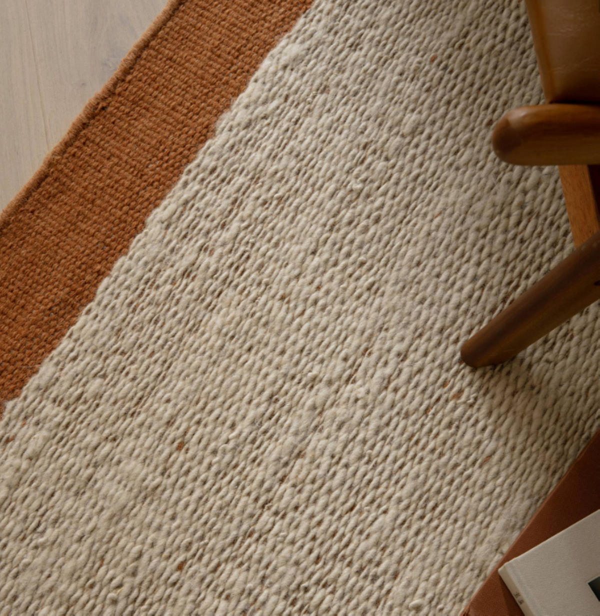 TEPPICH modern Wohn-/Schlafzimmer reine Wolle MALI Orange 200x290 cm - Orange, Naturmaterialien (200/290cm) - Novatrend