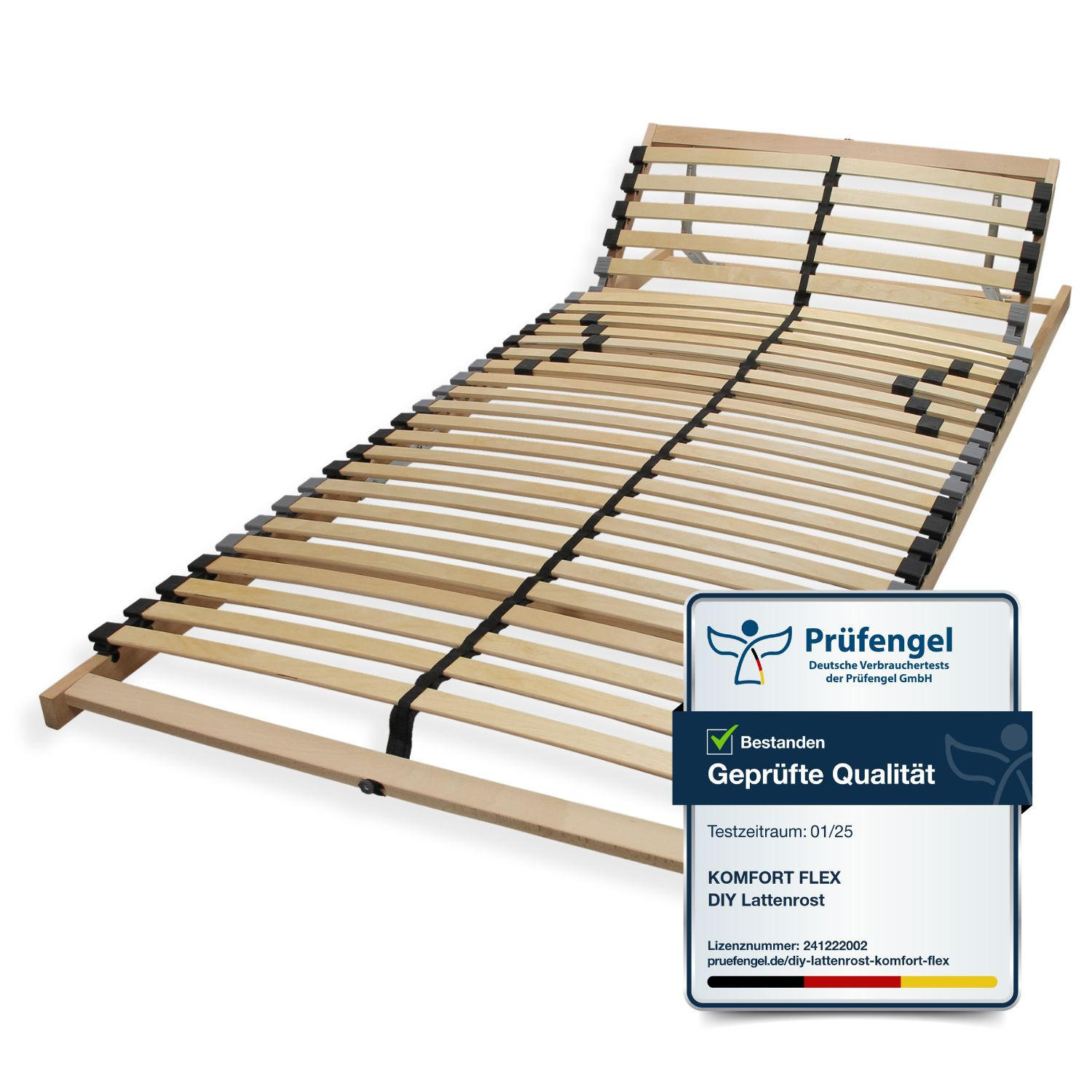 LATTENROST verstellbar, Buche, 90x190 cm - Buchefarben/Braun, Holz (90/190cm) - Sleepneo