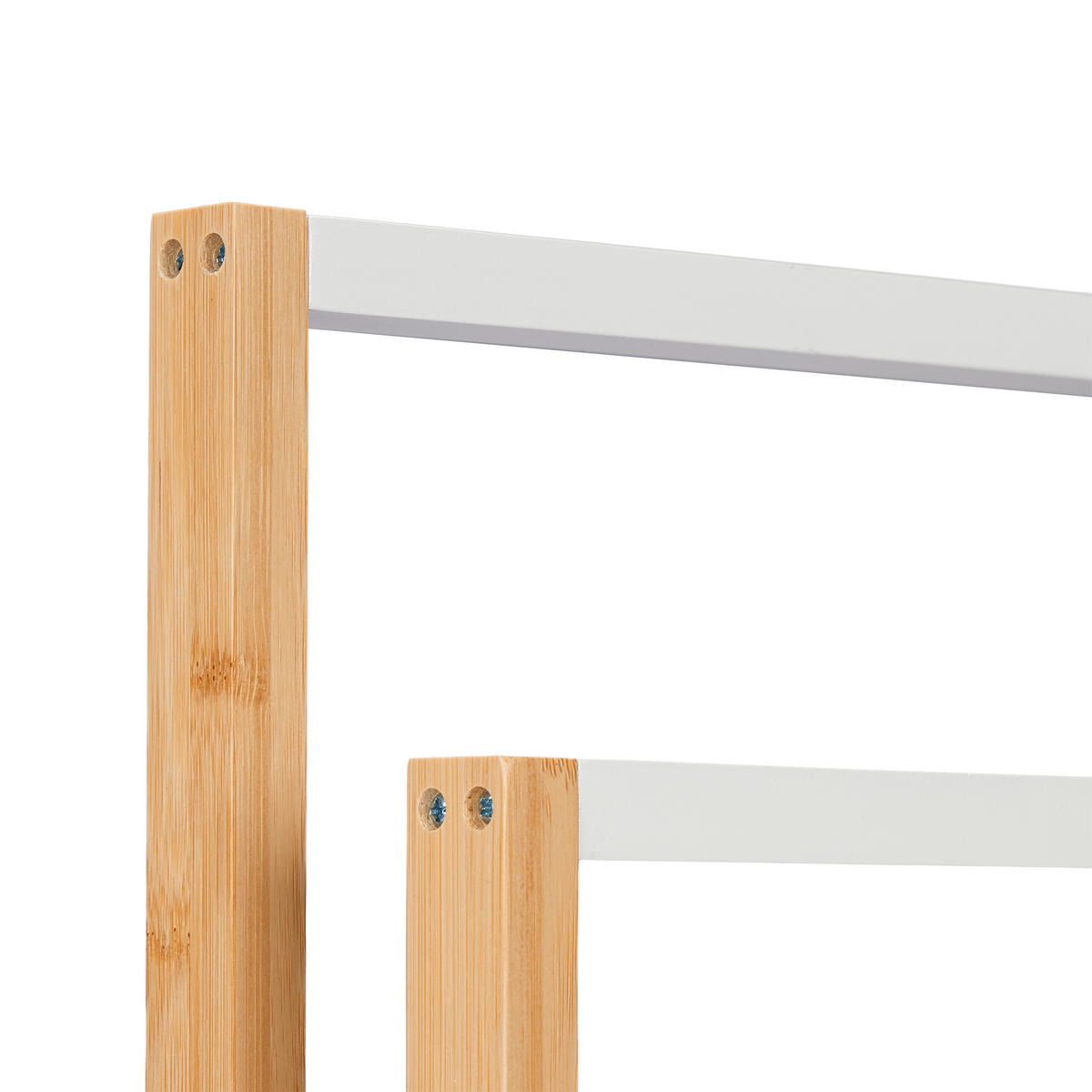 HANDTUCHSTÄNDER - Hellbraun, Holz (55/82/24cm) - Relaxdays