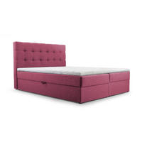 BETT - Boxspringbett 160x200 - 05 Hugo 15 - Rosa - Rosa, Holz (160/200cm) - Möblo