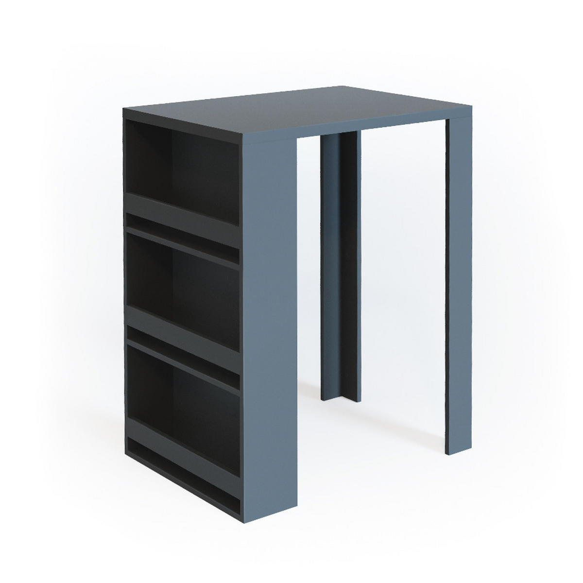 BARTISCH Anthrazit 57 x 80 cm - Anthrazit, Holzwerkstoff (57/106/80cm) - Vicco