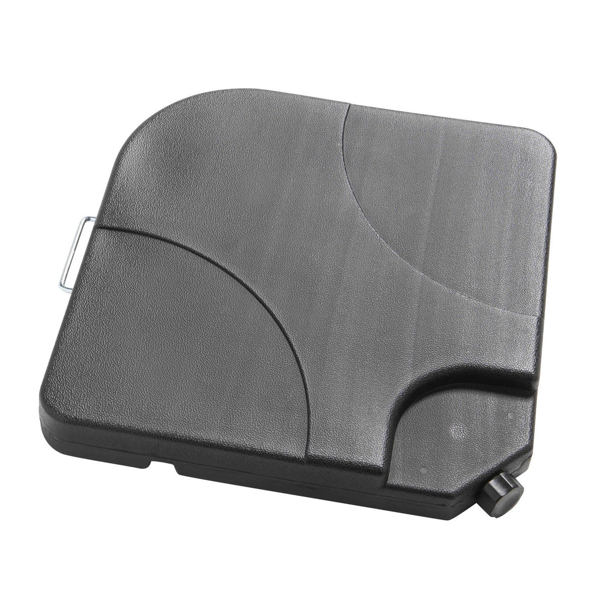 SONNENSCHIRM 2x3m mit 4 Gewichtsplatten, terracotta - Rot, Metall (300/200cm) - Oviala