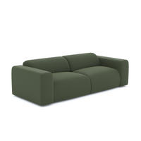 SOFA 3-Sitzer Rastergewebe Olivgrün 205cm - Olivgrün, Textil (205/73/97cm) - Sia Home