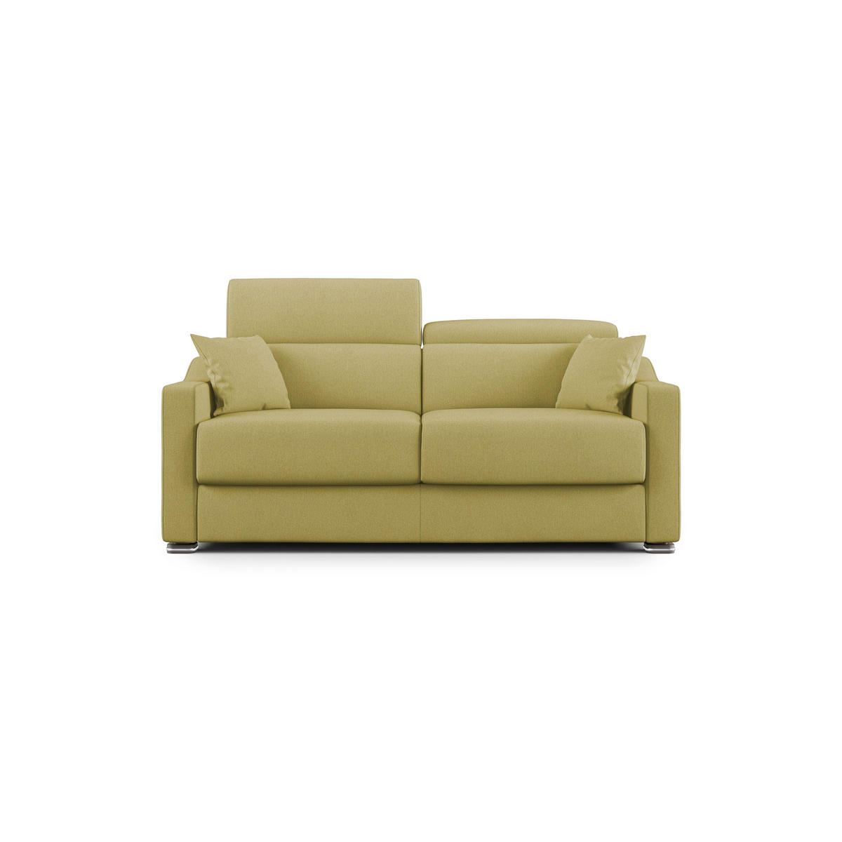 SCHLAFSOFA Amber - Gelb, Textil (211/100/98cm) - Divani.store