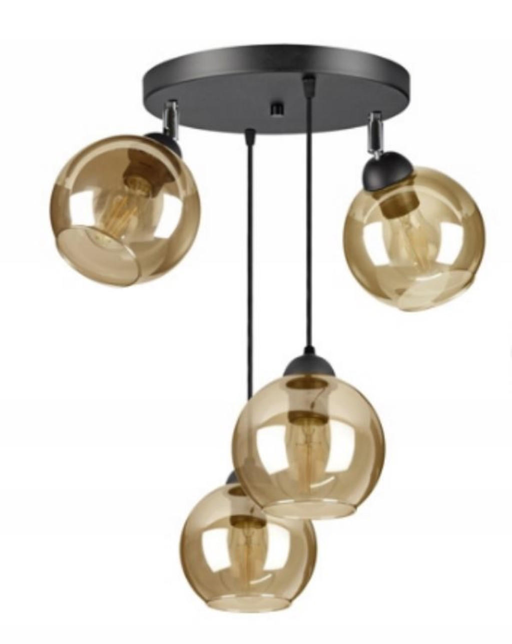 PENDELLEUCHTE HAGEN - Honig, Glas/Metall (40/40/70cm) - kiki design