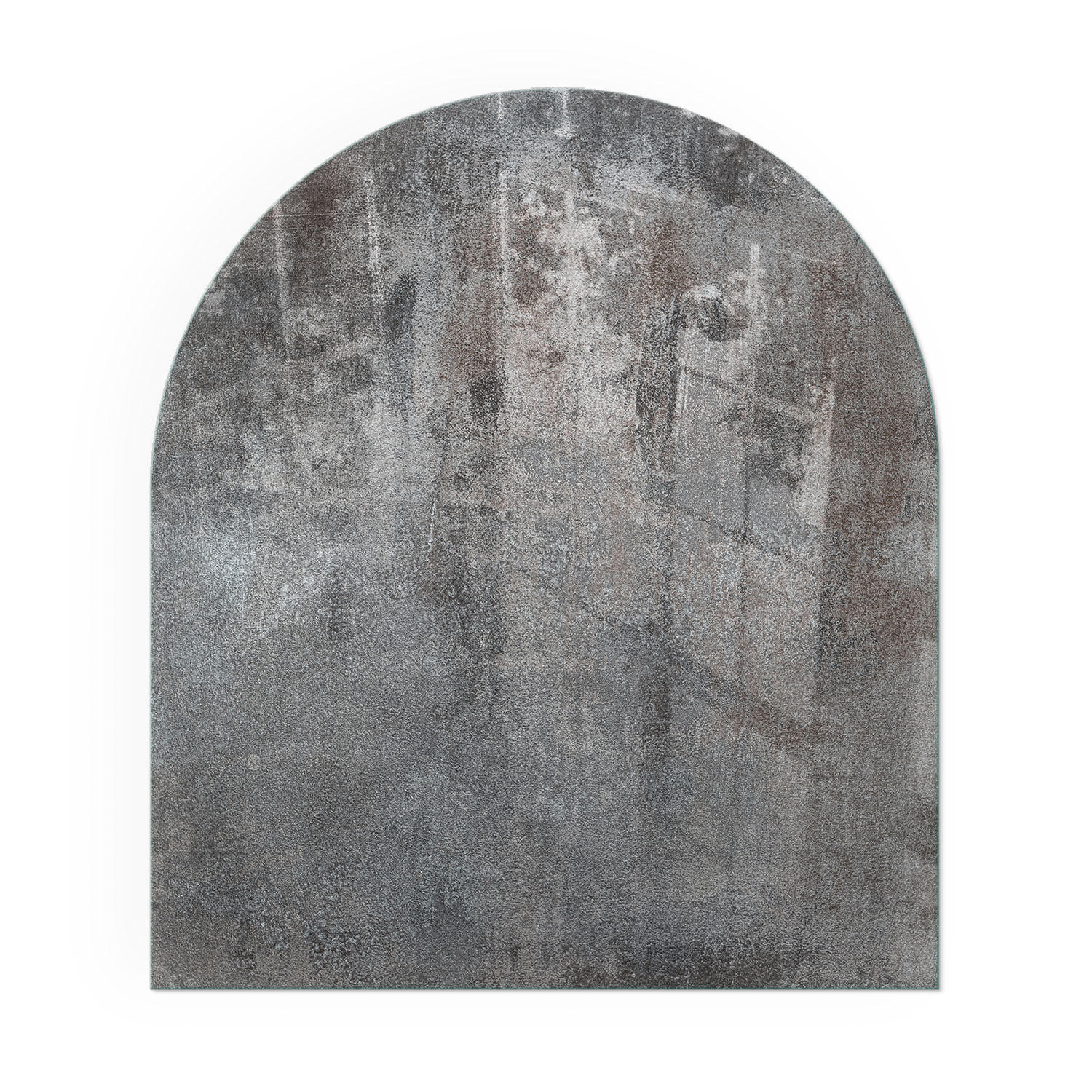 GLASPLATTE für Kamin 80x70 cm - Grau, Glas (80/70/0.4cm) - TULUP