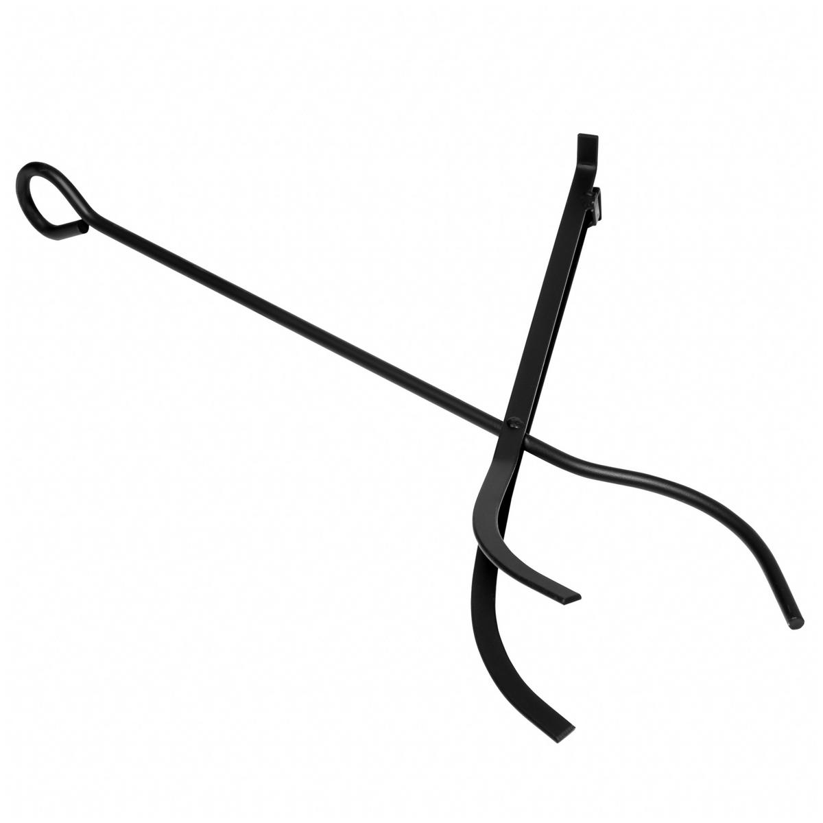 KAMINHOLZSTÄNDER, Stahl, Schwarz - Schwarz, Metall (30/745/40cm) - Outsunny