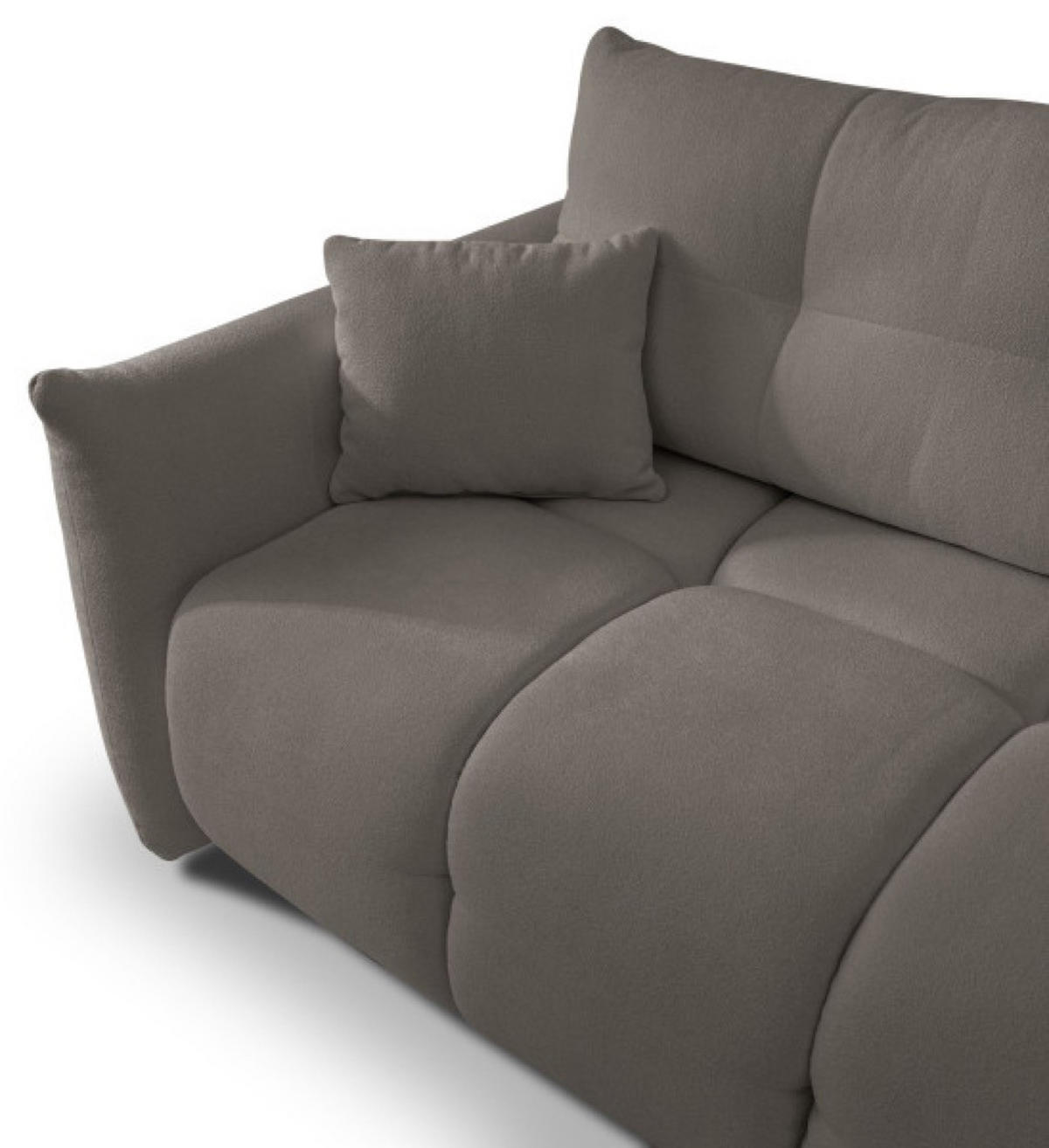 ECKSOFA Grau BOSE Mit Schlaffunktion Rechts - Grau, Textil (177/257cm) - Sepro Meble
