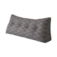 KEILKISSEN für Bett beflockter Crinkle-Stoff 140cm - Schwarz, Textil (21/140cm) - Vercart