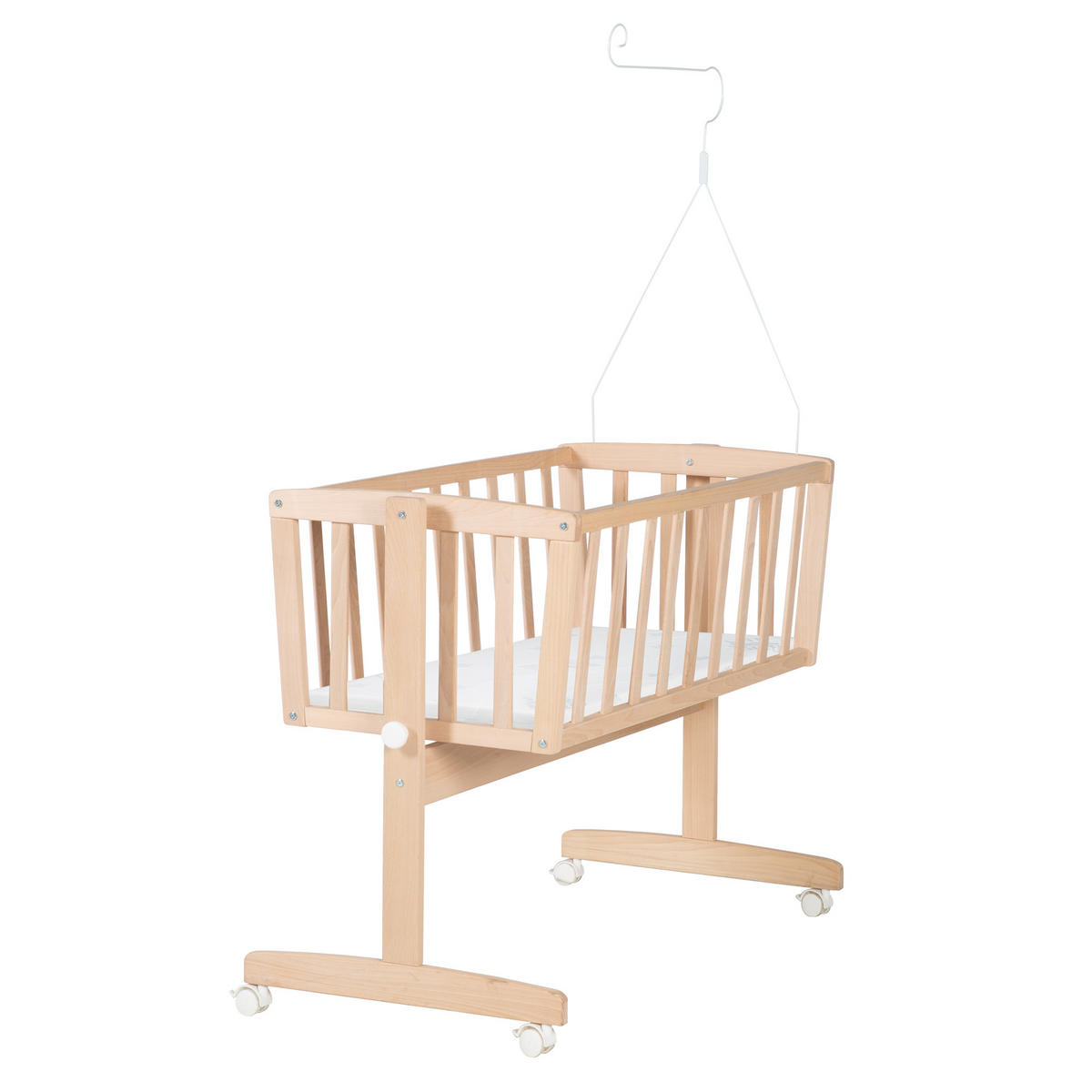 BABYWIEGENSETT Adam & Eule - Naturfarben, Holzwerkstoff/Textil (40/90cm) - Roba