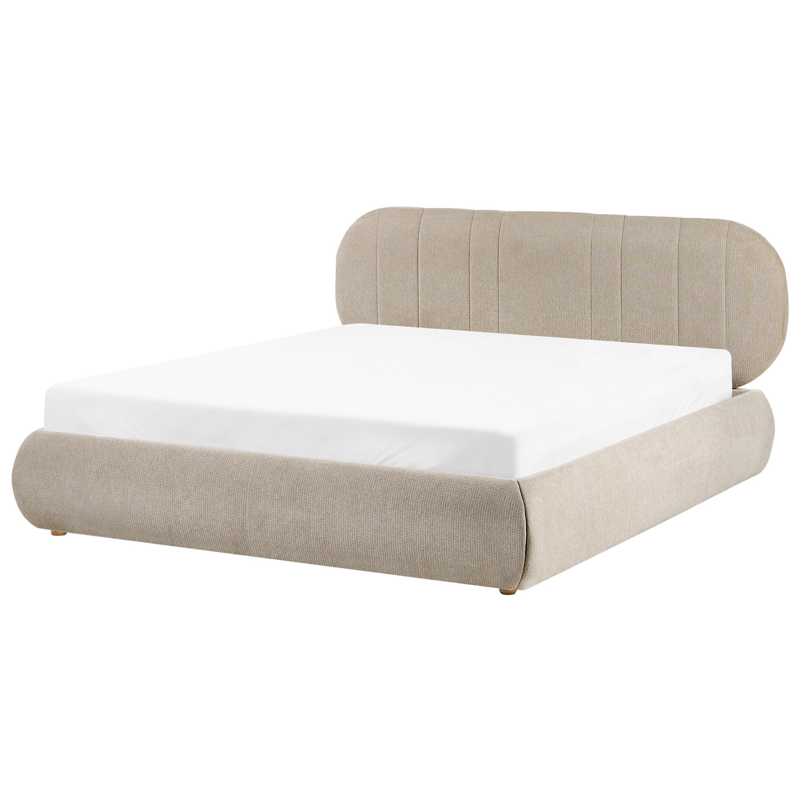 Beliani Bett Taupe 160x200 cm