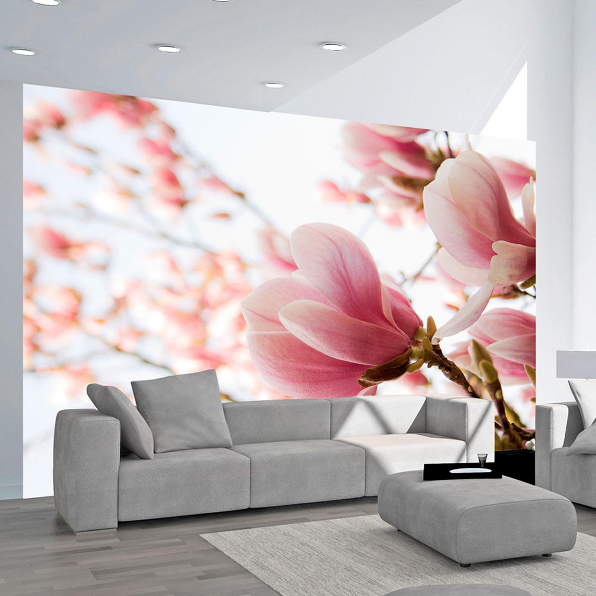 VLIESTAPETE 400/309 cm - Pink/Weiß, Textil (400/1cm) - KUNSTLOFT