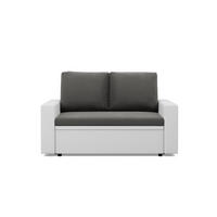 SOFA 2-SITZER MIT SCHLAFFUNKTION LUNA, Dunkelgrau + Grau - Dunkelgrau/Hellgrau, Textil (148/90/87cm)