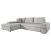 ECKSOFA Bangkok Mini Premium - Greige/Silberfarben, Holz/Textil (274/182cm) - MIRJAN24