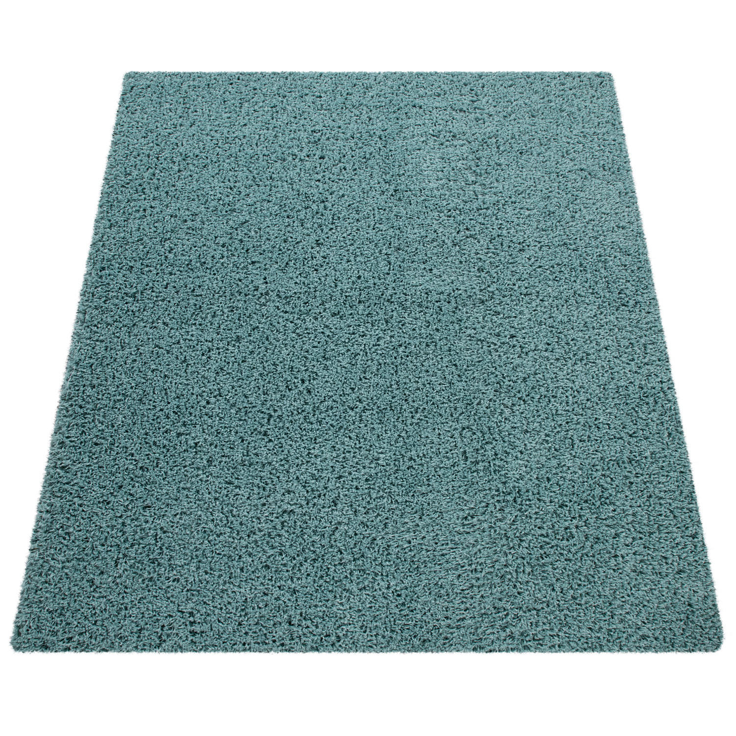 Paco Home Hochflorteppich Türkis 120x170 cm