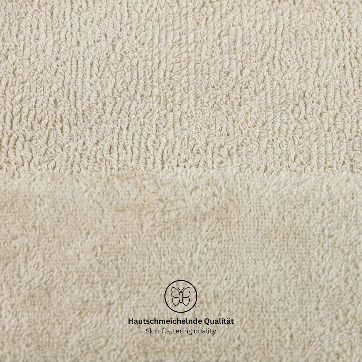 GÄSTEHANDTUCH SENSE-6 - Beige, Textil (30/50cm) - Schöner Wohnen