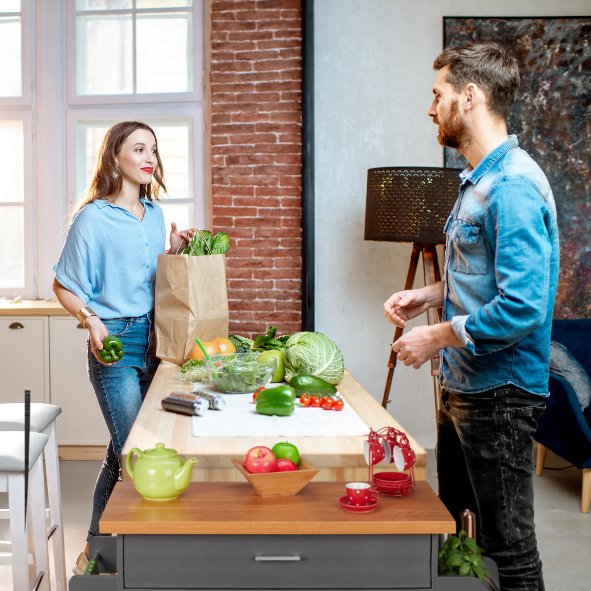 KÜCHENWAGEN - Anthrazit, Holzwerkstoff/Metall (114/90/39.5cm) - Relaxdays