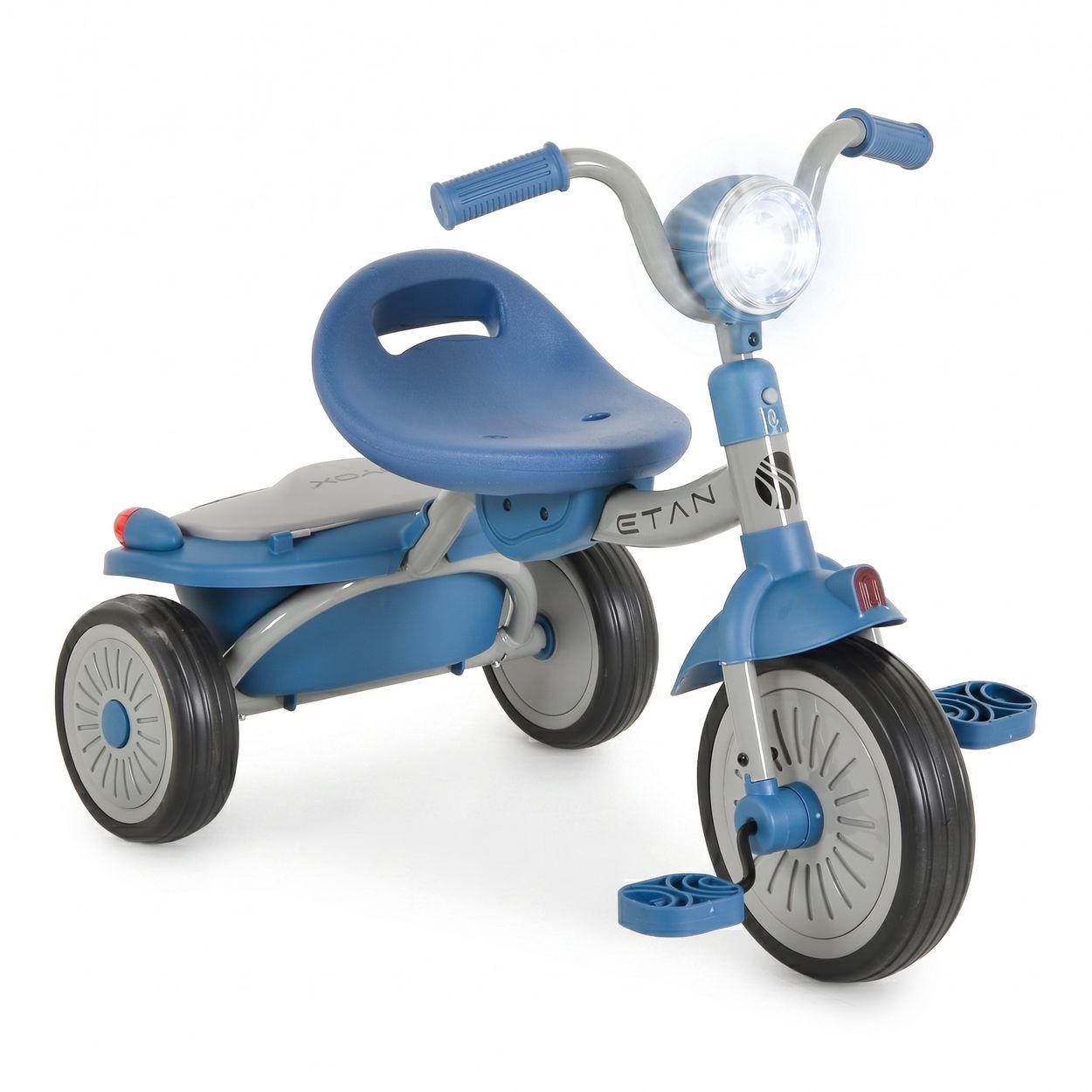 DREIRAD Etan Musik faltbar blau EVA-Reifen Korb Lichteffekte Sitz verstellbar - Blau, Metall (41/38/51cm)
