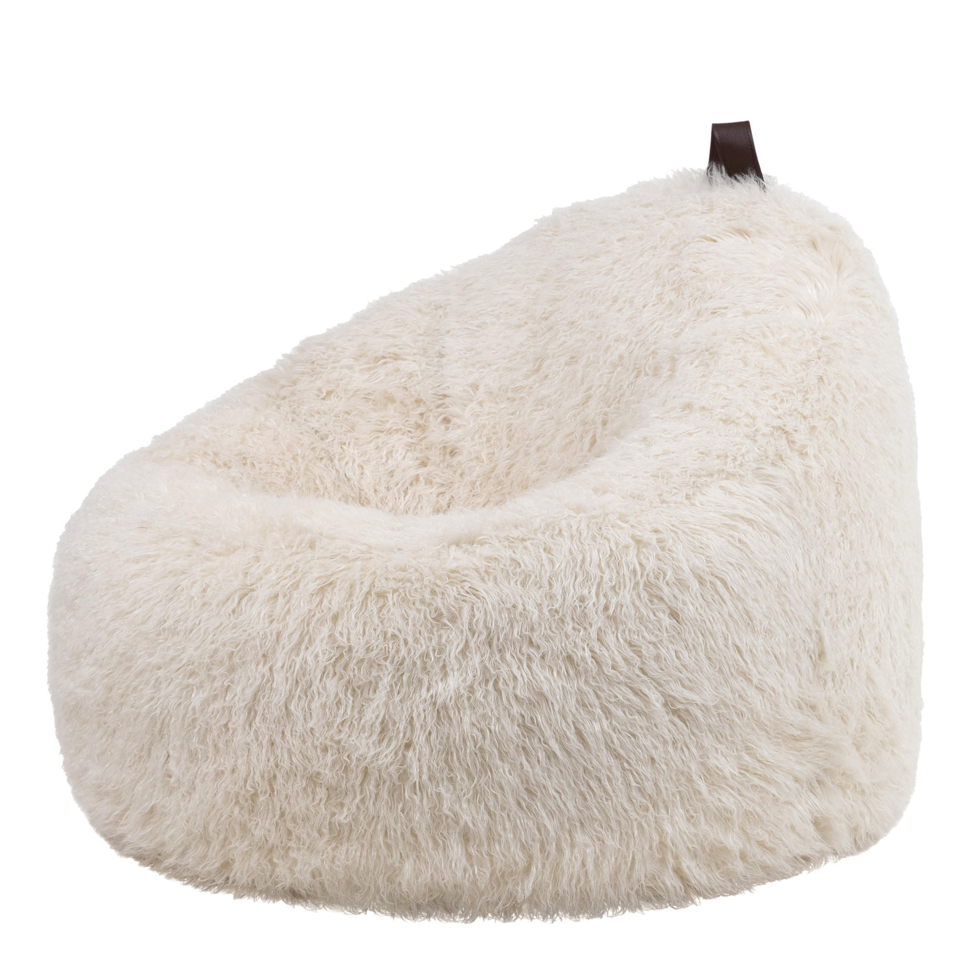 SITZSACK Sessel Kokon aus Kunstfell - Creme, Kunststoff (87/73/87cm) - icon