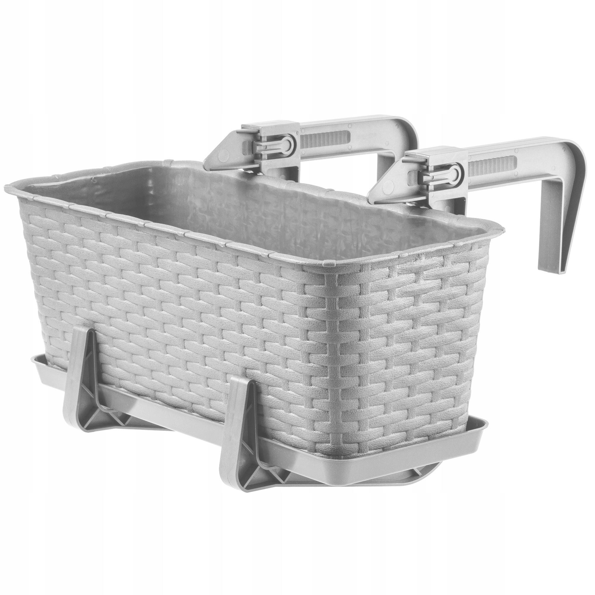 Kadax Blumentopf Grau 17x40 cm