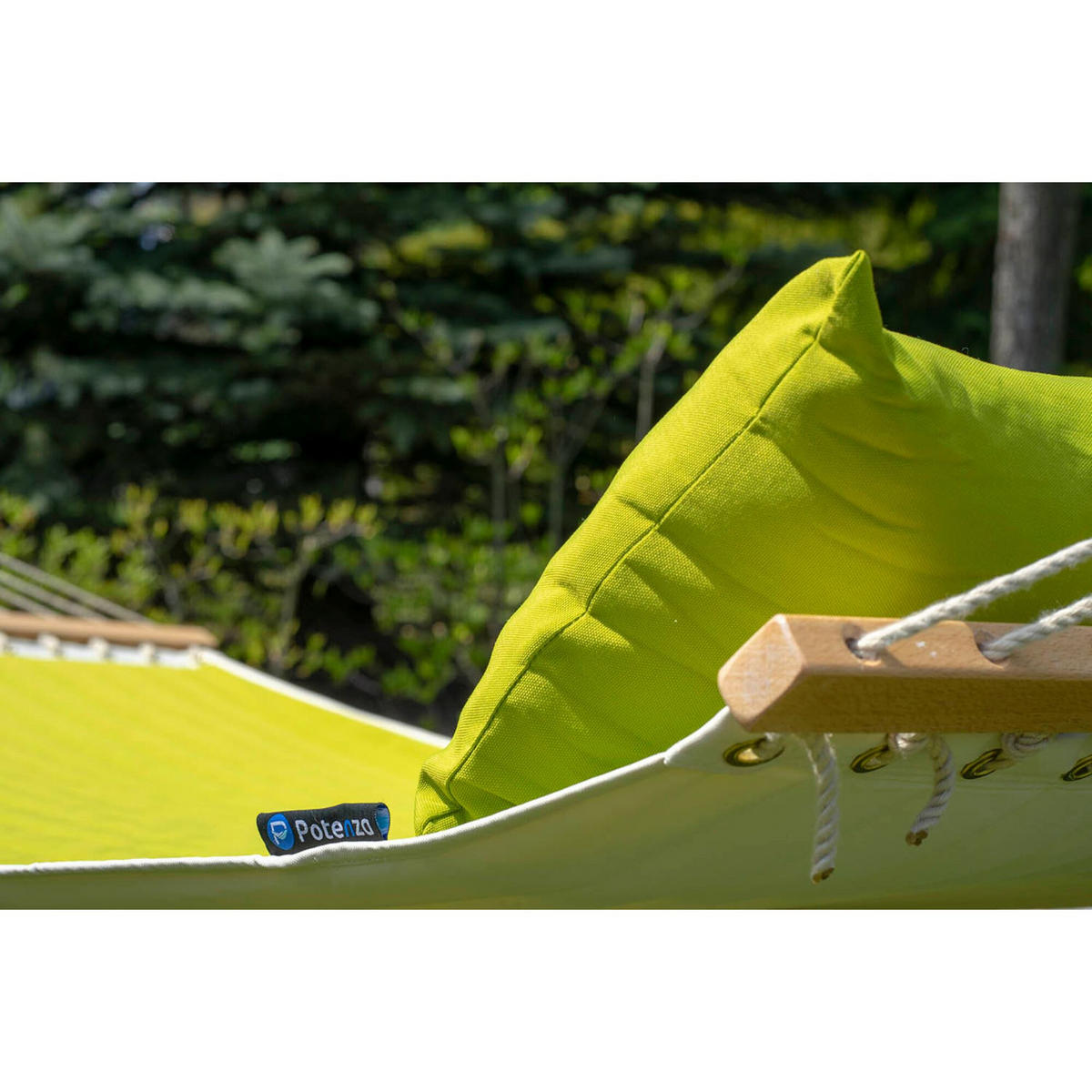 HÄNGEMATTE mit Verzinktem Gestell, 2 Personen, Stabhängematte, XXL, 200 kg, Metall, Grün, einfache Montage - Grün, Metall (370/130/120cm) - Potenza