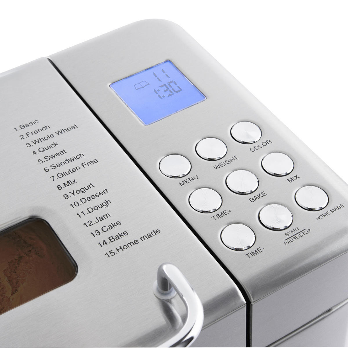 BROTBACKAUTOMAT BAKE440 Silber - Silberfarben, Metall (35.4/33/27cm) - HKoenig