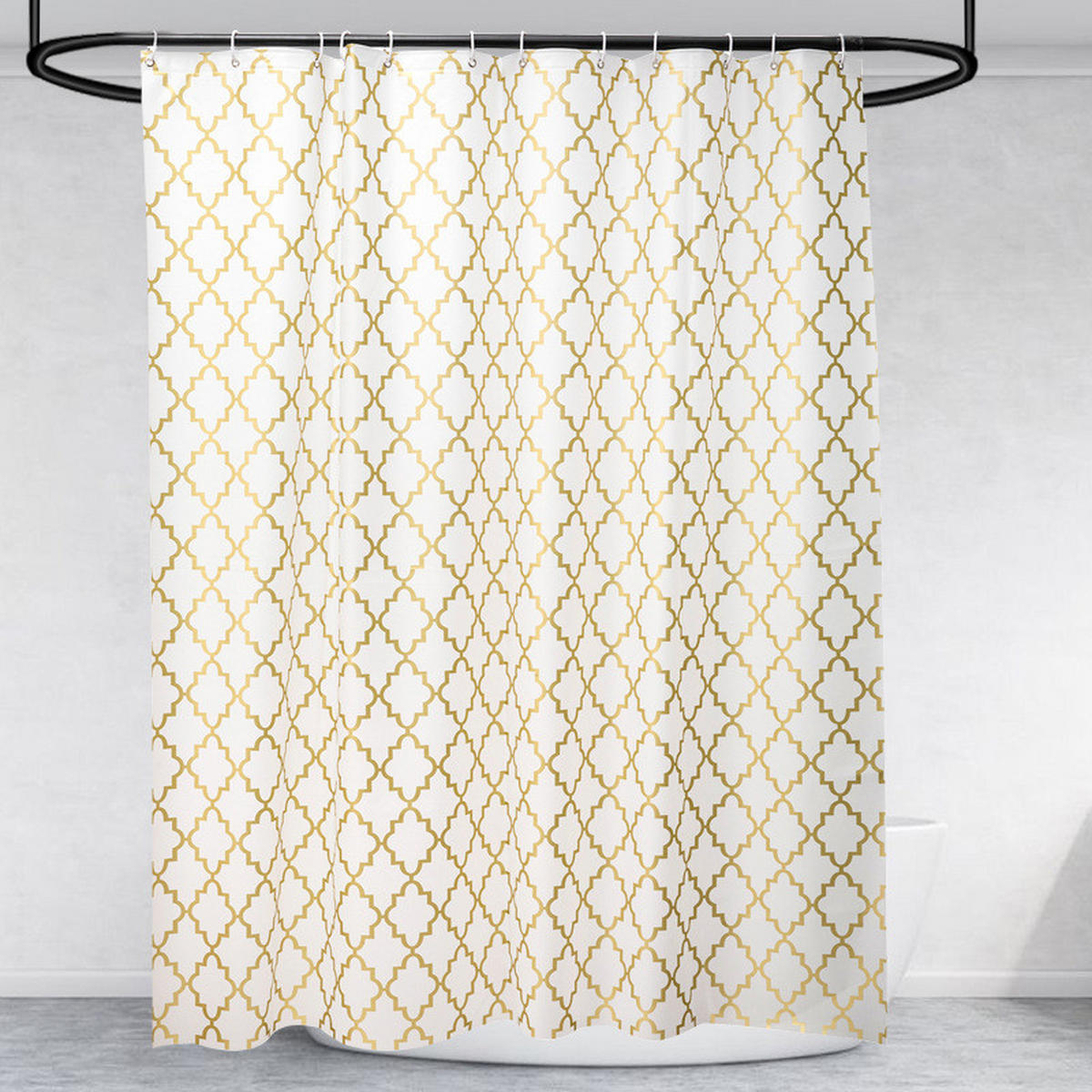 DUSCHVORHANG – 180 x 200 cm – PEVA-Material - Multicolor, Textil (180/200cm)