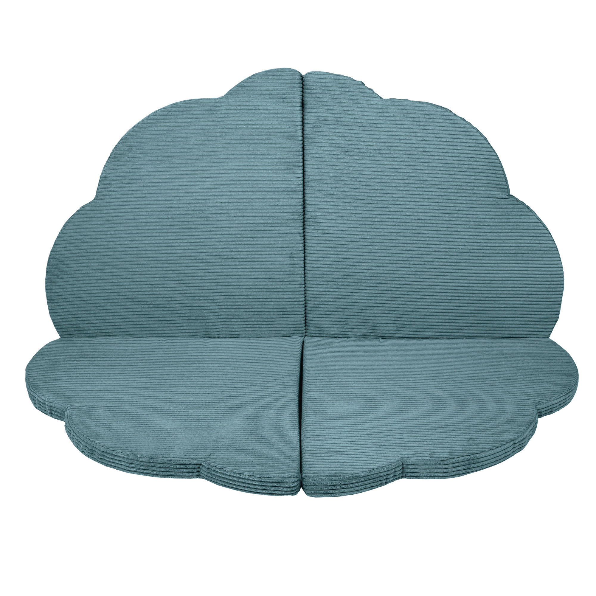 SPIELMATTE für Kinder, Wolke, Aesthetic, Türkis - Türkis, Textil (160/160cm) - MeowBaby