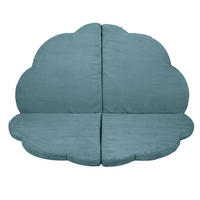 SPIELMATTE für Kinder, Wolke, Aesthetic, Türkis - Türkis, Textil (160/160cm) - MeowBaby