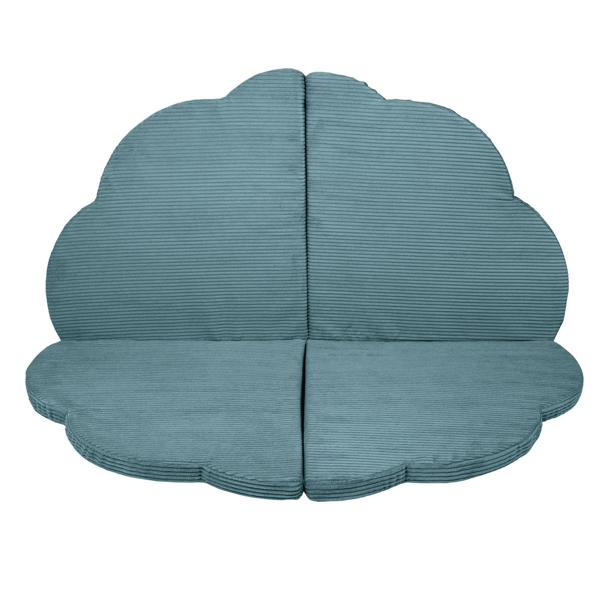 SPIELMATTE für Kinder, Wolke, Aesthetic, Türkis - Türkis, Textil (160/160cm) - MeowBaby