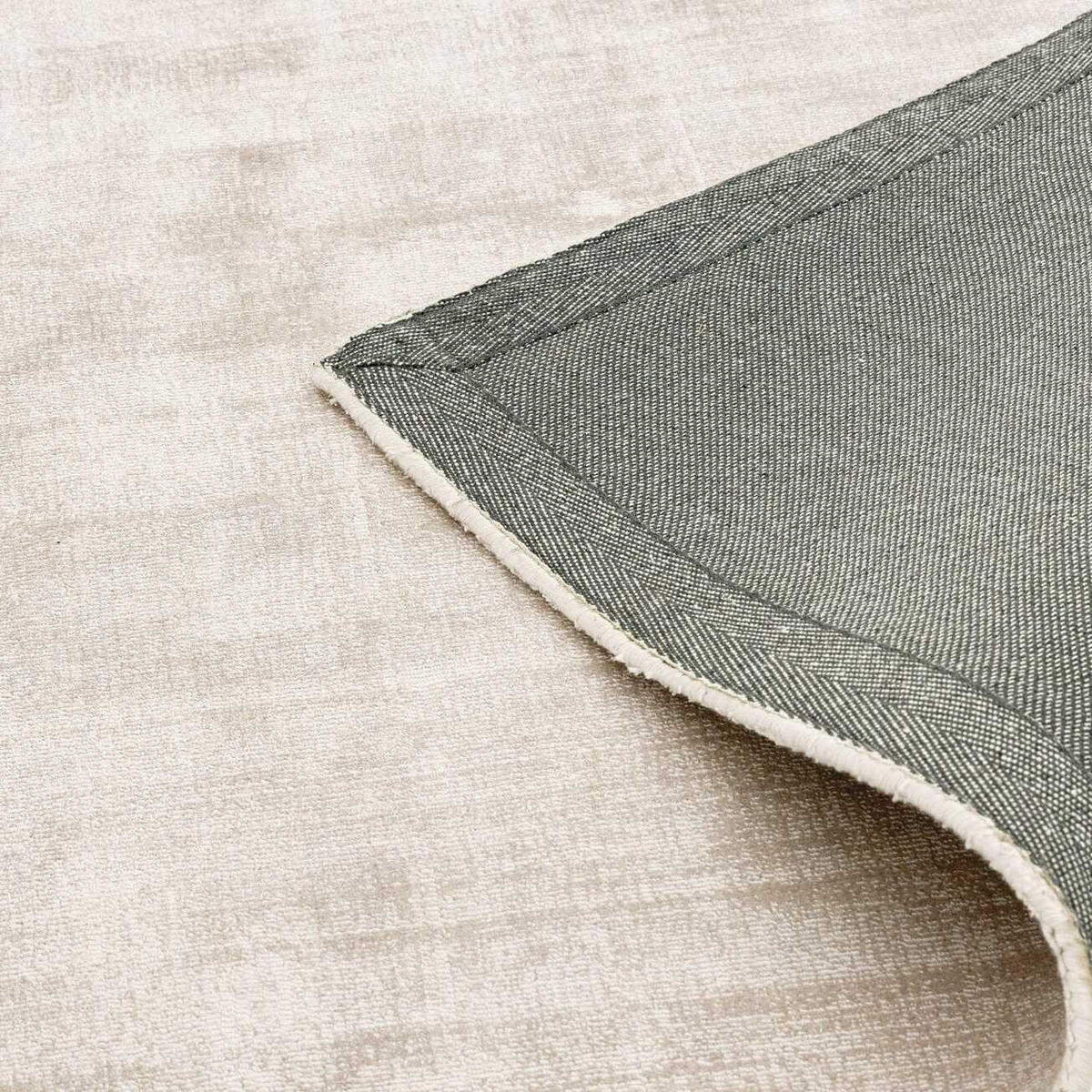 TEPPICH Viskose handgewebt zeitloses Design BARI, Beige-Grau 200x290 cm - Beige, Textil (200/290cm) - KADIMA DESIGN