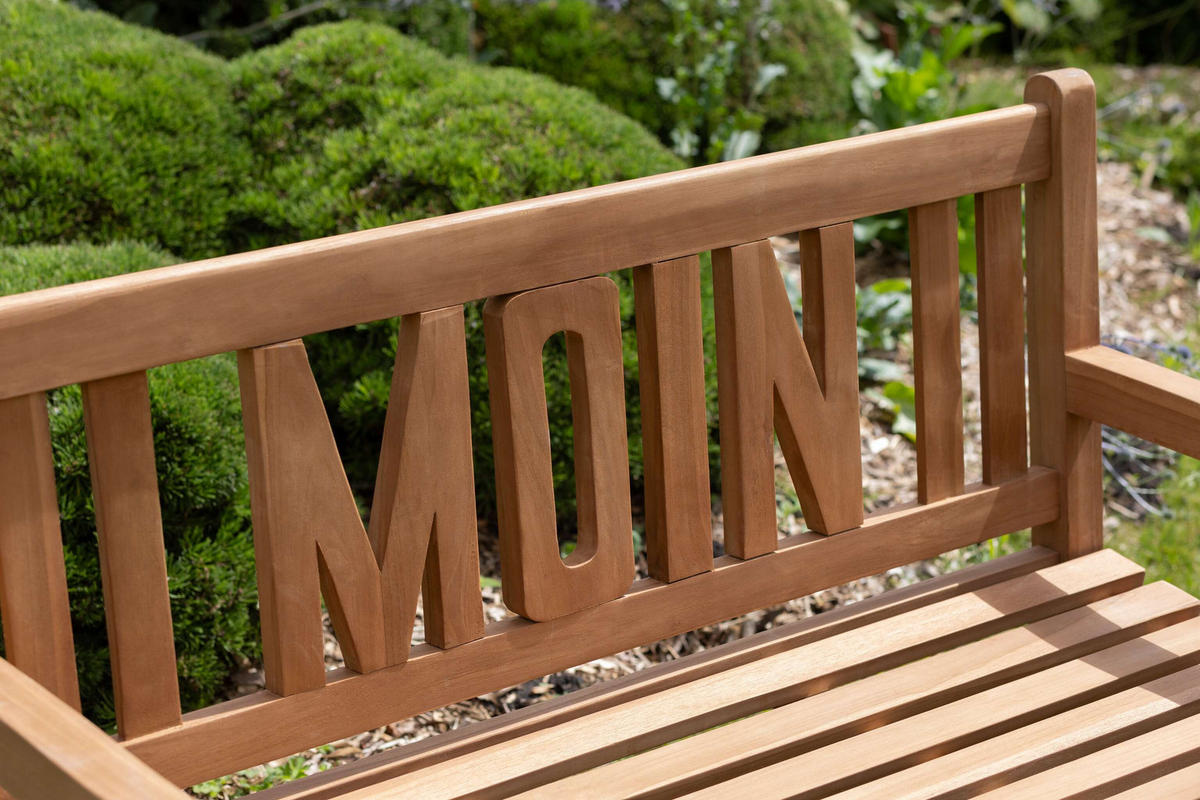 GARTENBANK Moin - Naturfarben, Holz (120/94/60cm) - Mr. Deko