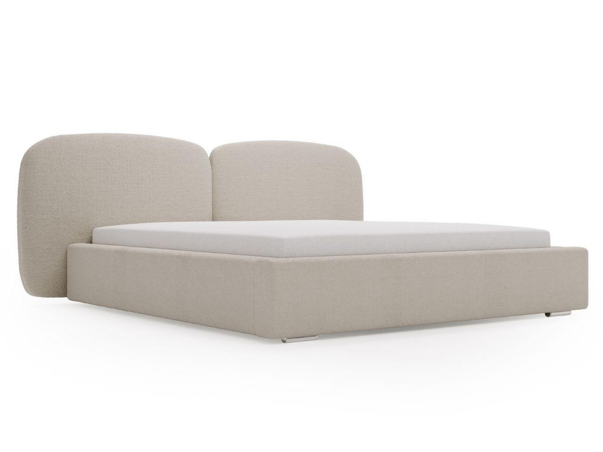 POLSTERBETT Palermo 160x200 Beige - Beige, Textil (160/200cm) - Graingold