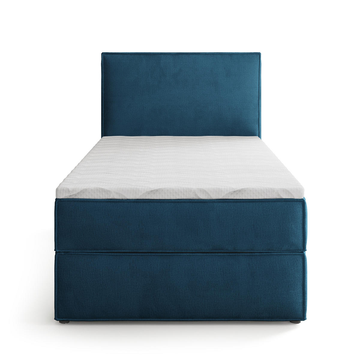 POSTEL Boxspring PELLIO 90x200 cm Modrá - modrá, kompozitní dřevo/textil (90/200cm) - MASSENO
