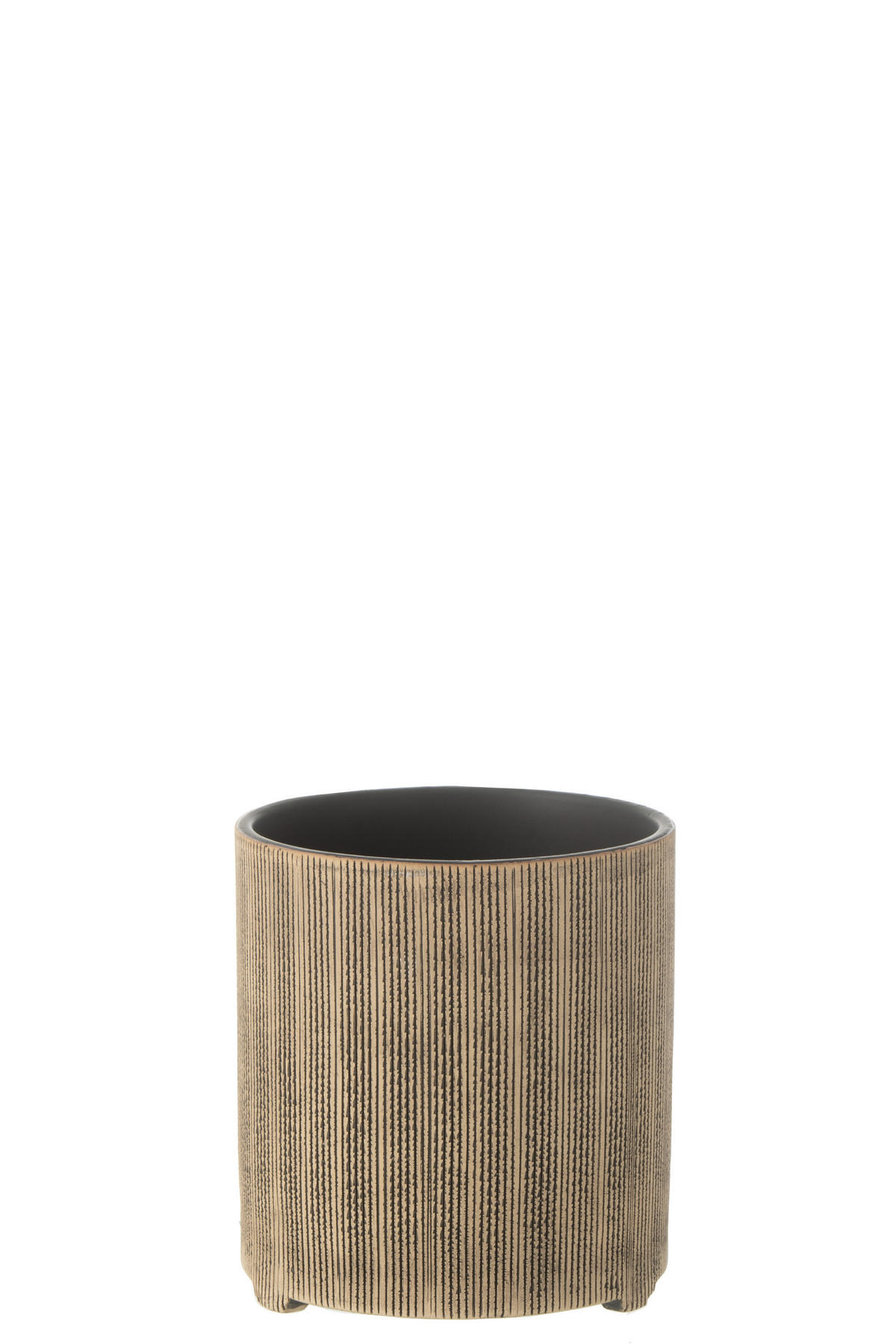 BLUMENTOPF MARIA - Töpferei - Braun - L - Ø 14,5 cm - Braun, Keramik (14.5/15.5cm) - J-Line