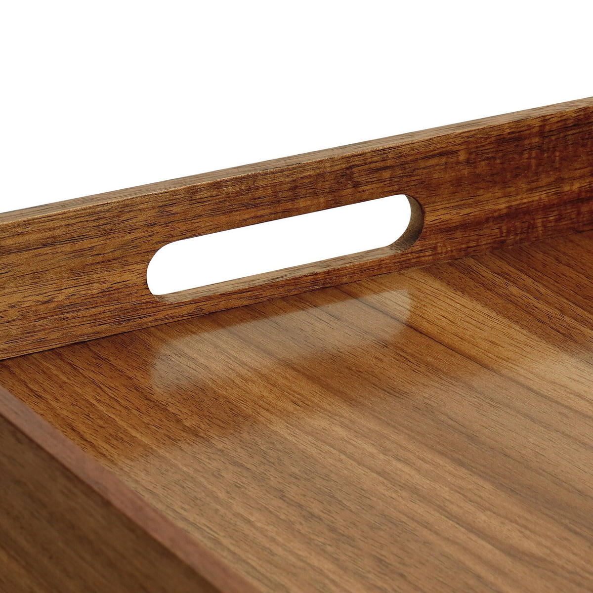 SERVIERTABLETT - Braun, Holz/Holzwerkstoff (38.5/5/28.5cm) - Relaxdays