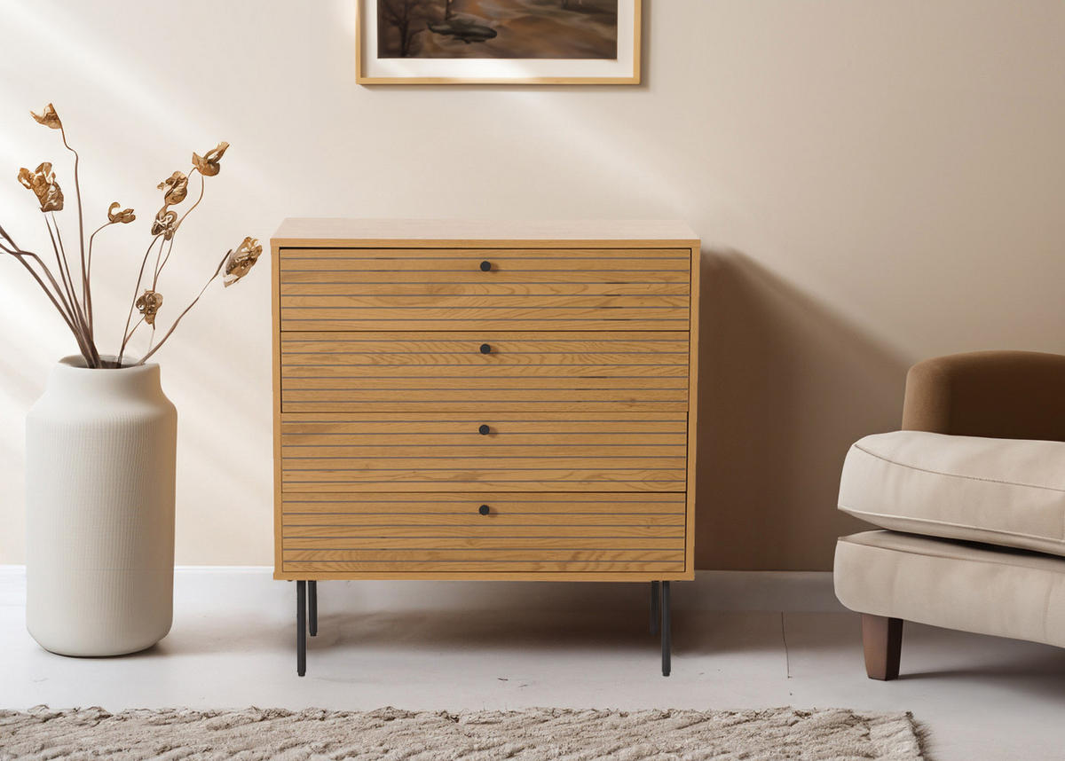 KOMMODE Braun - Braun, Holz (80/85/40cm) - MCW