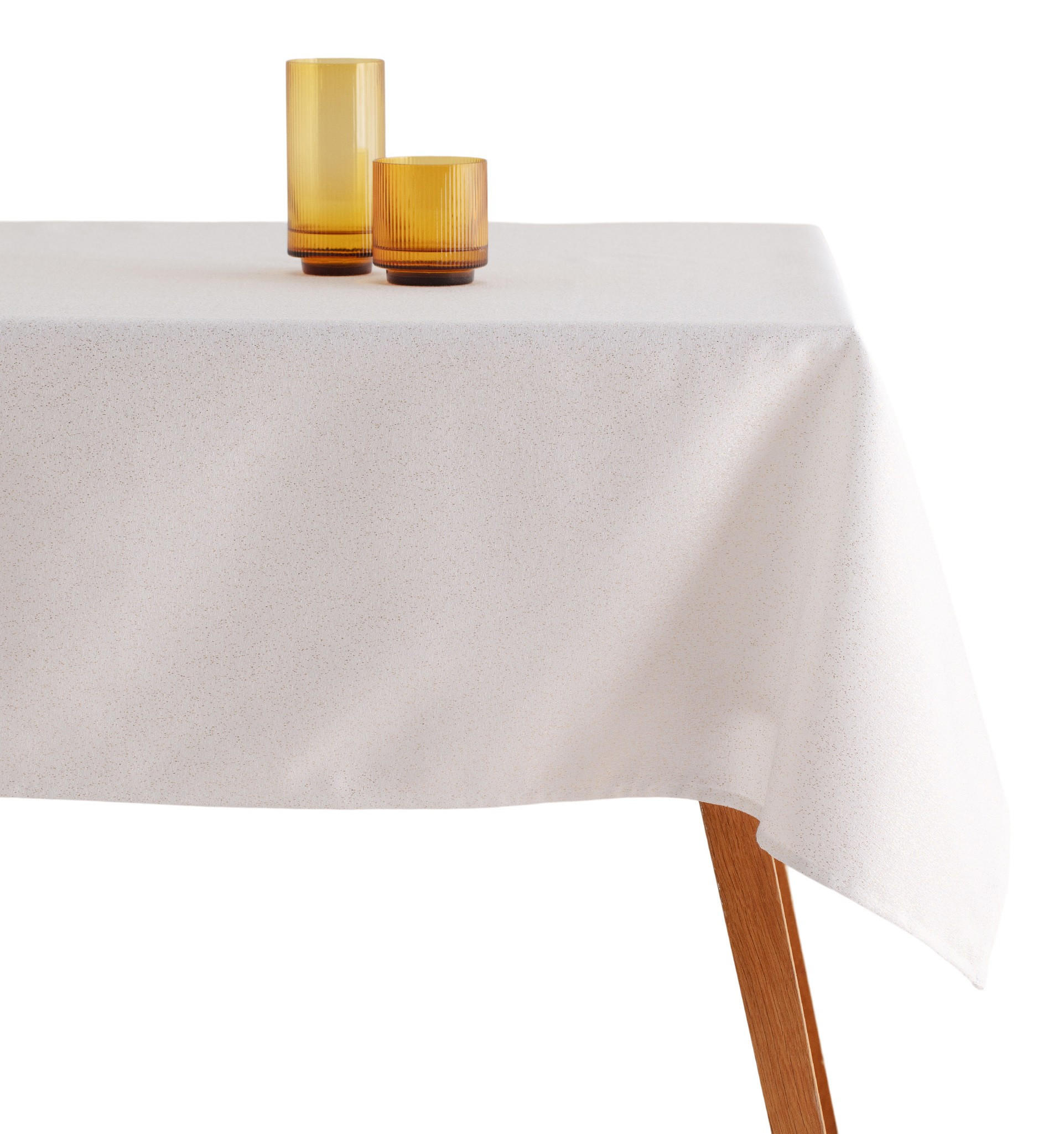 TISCHDECKE Badala - Weiß, Textil (160cm) - home&you