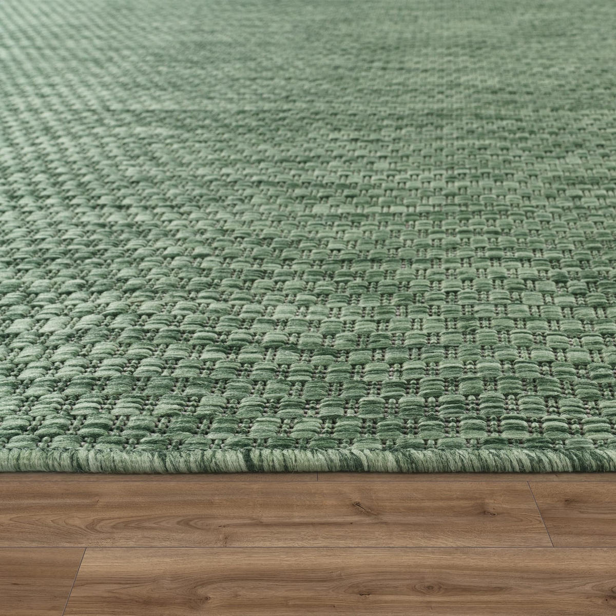 OUTDOORTEPPICH 60/100 cm Venedig 165 - Grün, Kunststoff (60/100cm) - Paco Home