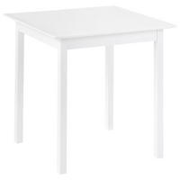 BLAGOVAONSKI STOL bijeli 75/75 cm borovo drvo Veritas - bijela, drvo (75/75/76cm) - Beliani