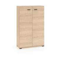AKTENSCHRANK – 79 cm – Odelis – Schwarz - Schwarz, Holzwerkstoff (79/124/34cm) - hi-markt