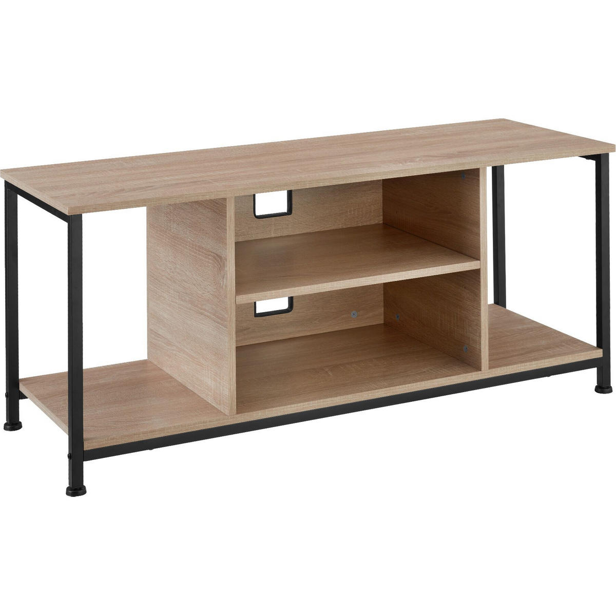 TV-REGAL Austin,110 x 40 x 50,5 cm,Industrial Holz hell, Eiche Sonoma - Naturfarben, Holzwerkstoff (40/50.5/110cm) - tectake