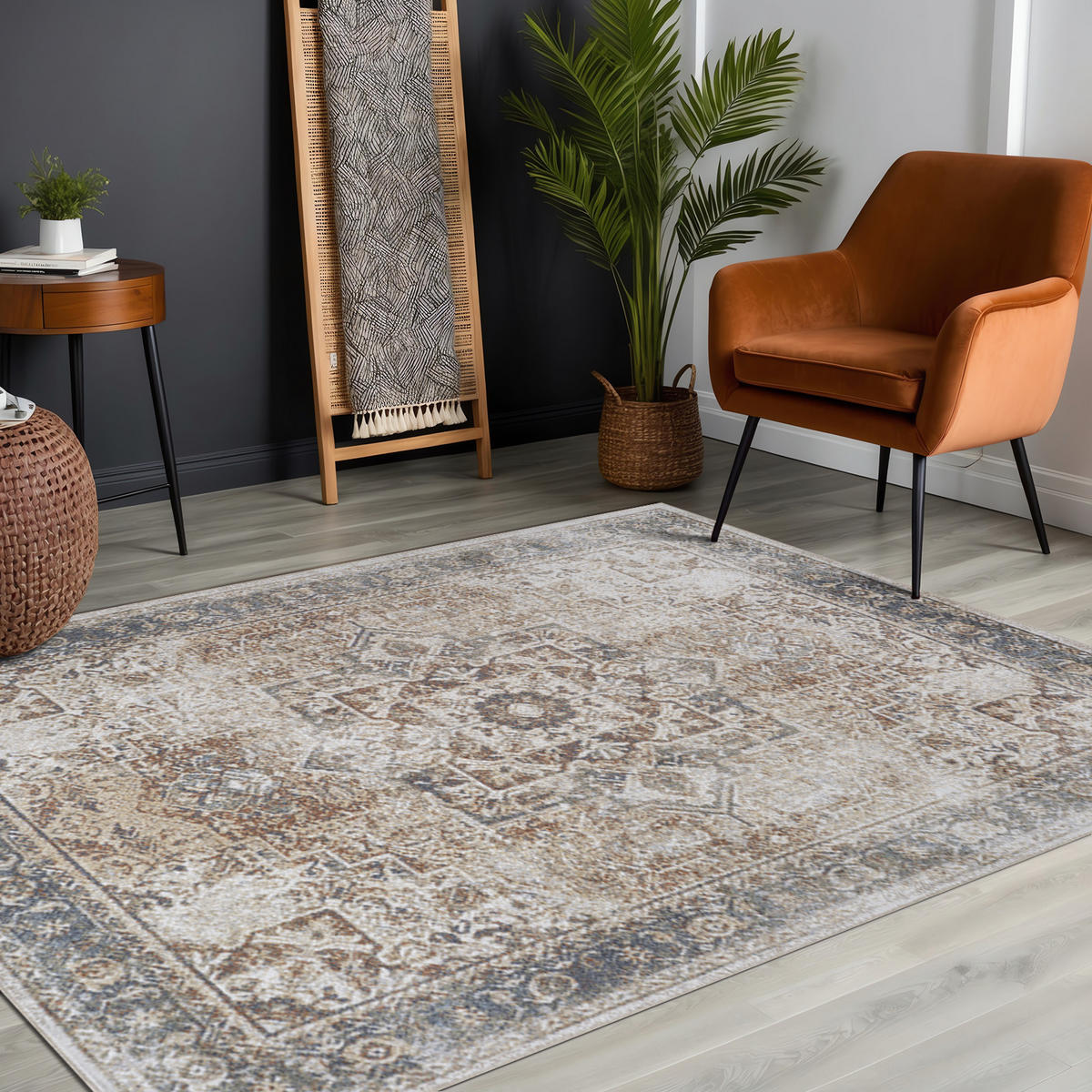 WASCHBARER TEPPICH Alora 200/275 cm Dunkelorange - Dunkelorange, Textil (200/275cm) - LIVABLISS