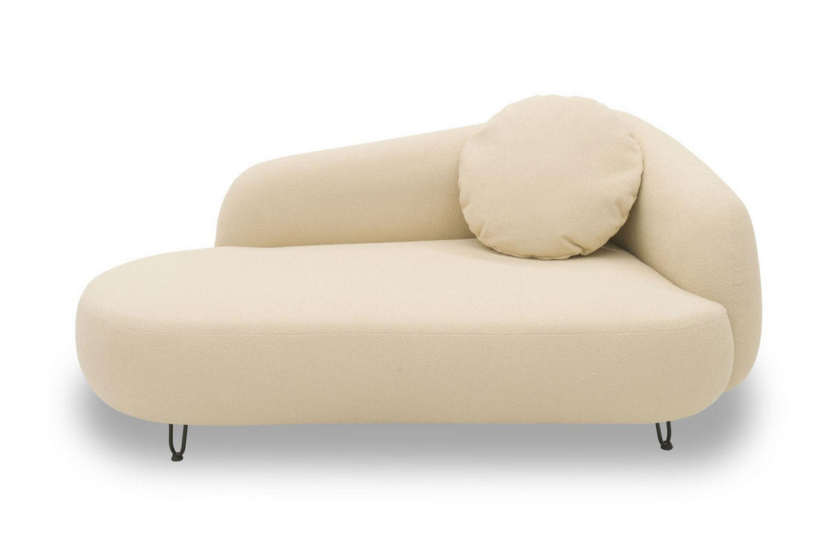 GARTENLOUNGE-SOFA 2-Sitzer Links Bratomila 177x79x105 Bezug in beige - Beige, Kunststoff (105/79/177cm) - 58aufmkessel
