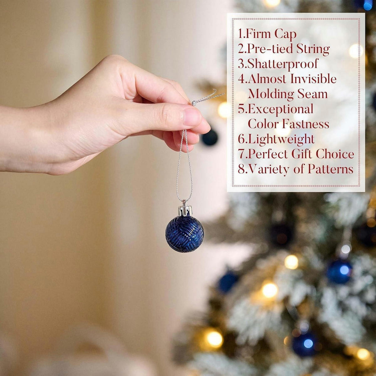 CHRISTBAUMKUGELN 49-teiliges Set 3 cm Blau - Blau, Kunststoff (3/3/3cm)
