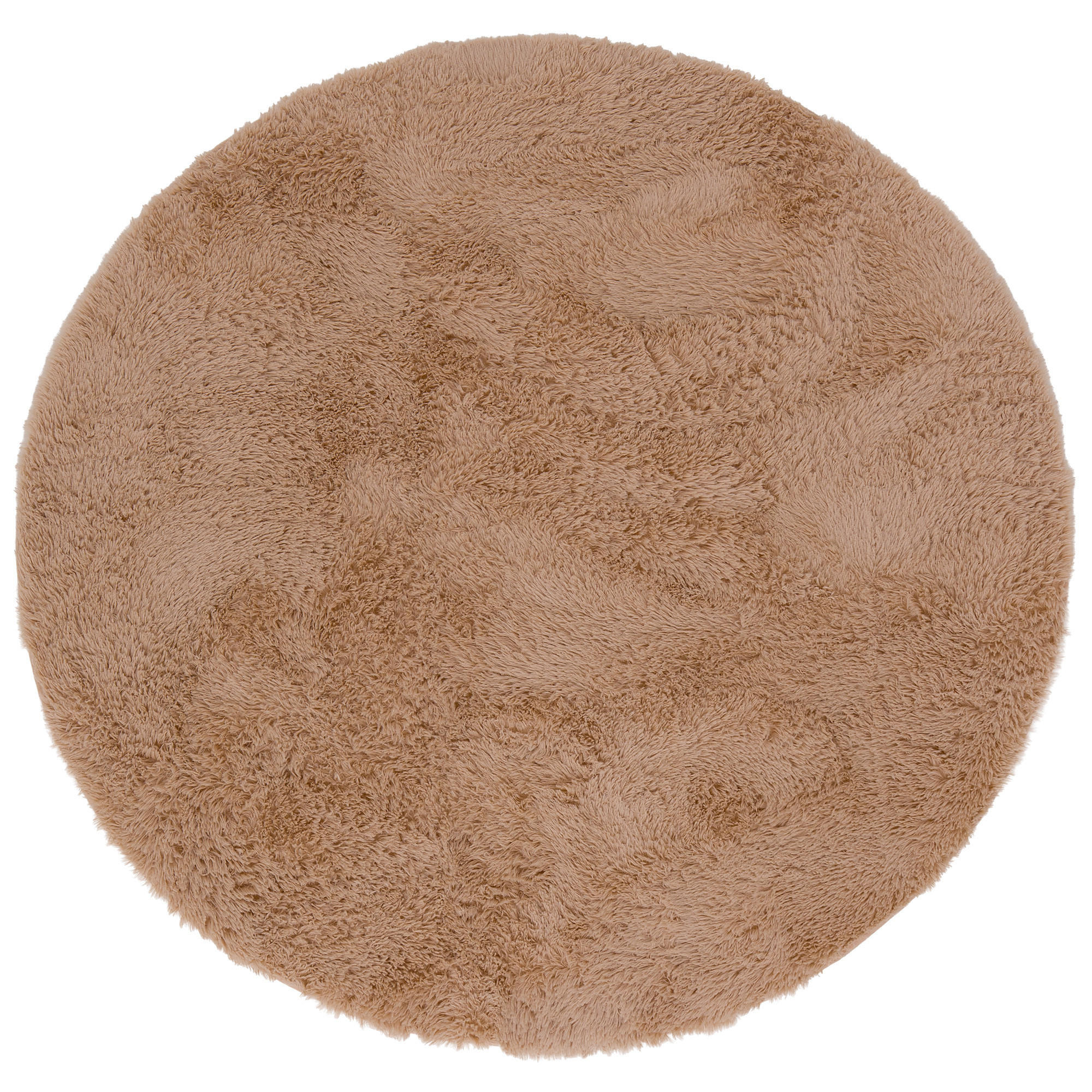 HOCHFLOR SHAGGY TEPPICH FLUFFY RUND - Beige, Textil (200/200cm) - Pergamon