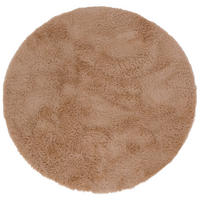 HOCHFLOR SHAGGY TEPPICH FLUFFY RUND - Beige, Textil (200/200cm) - Pergamon