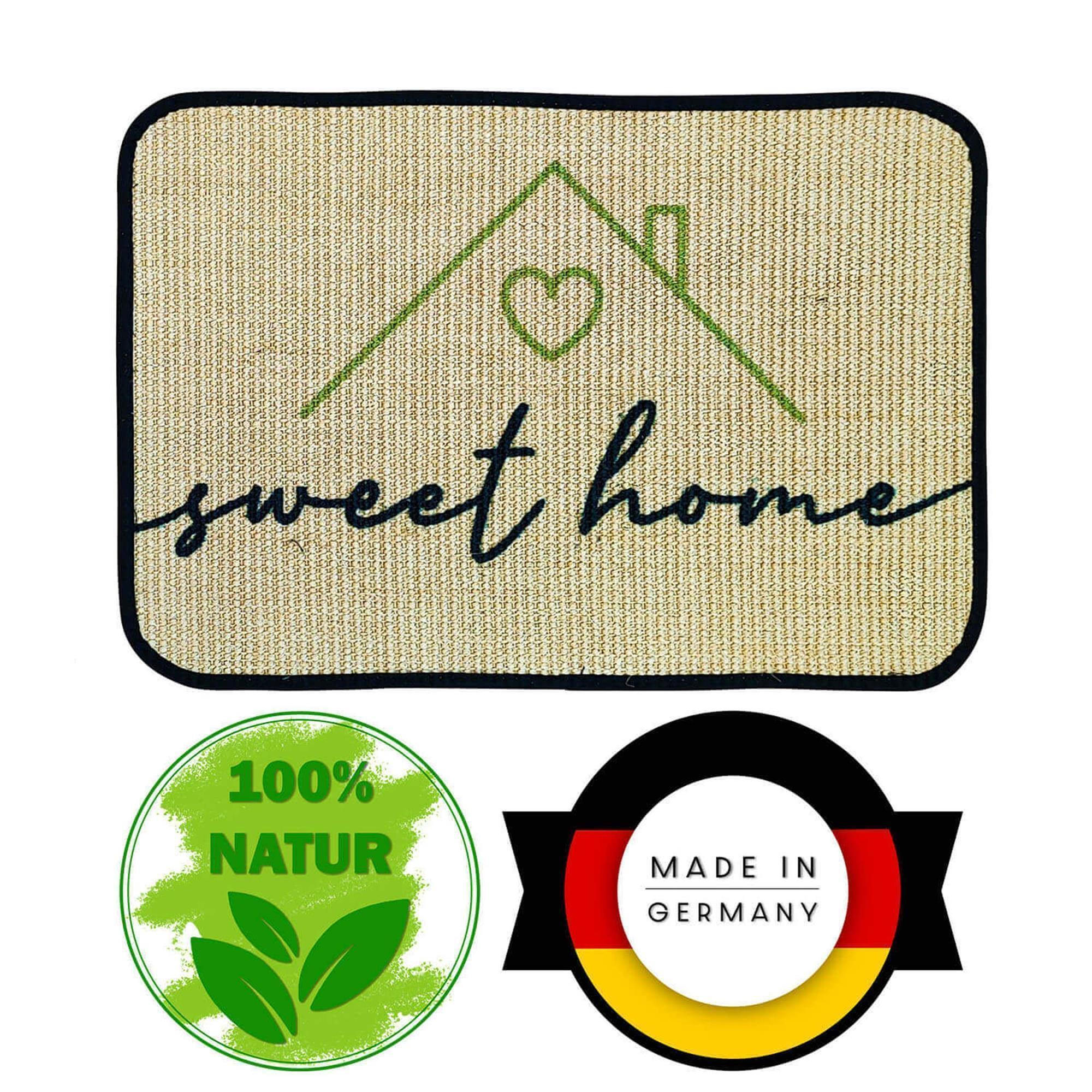FUSSMATTE ECO-SISAL - Pastellgrün, Textil (40/60cm) - WohnDirect